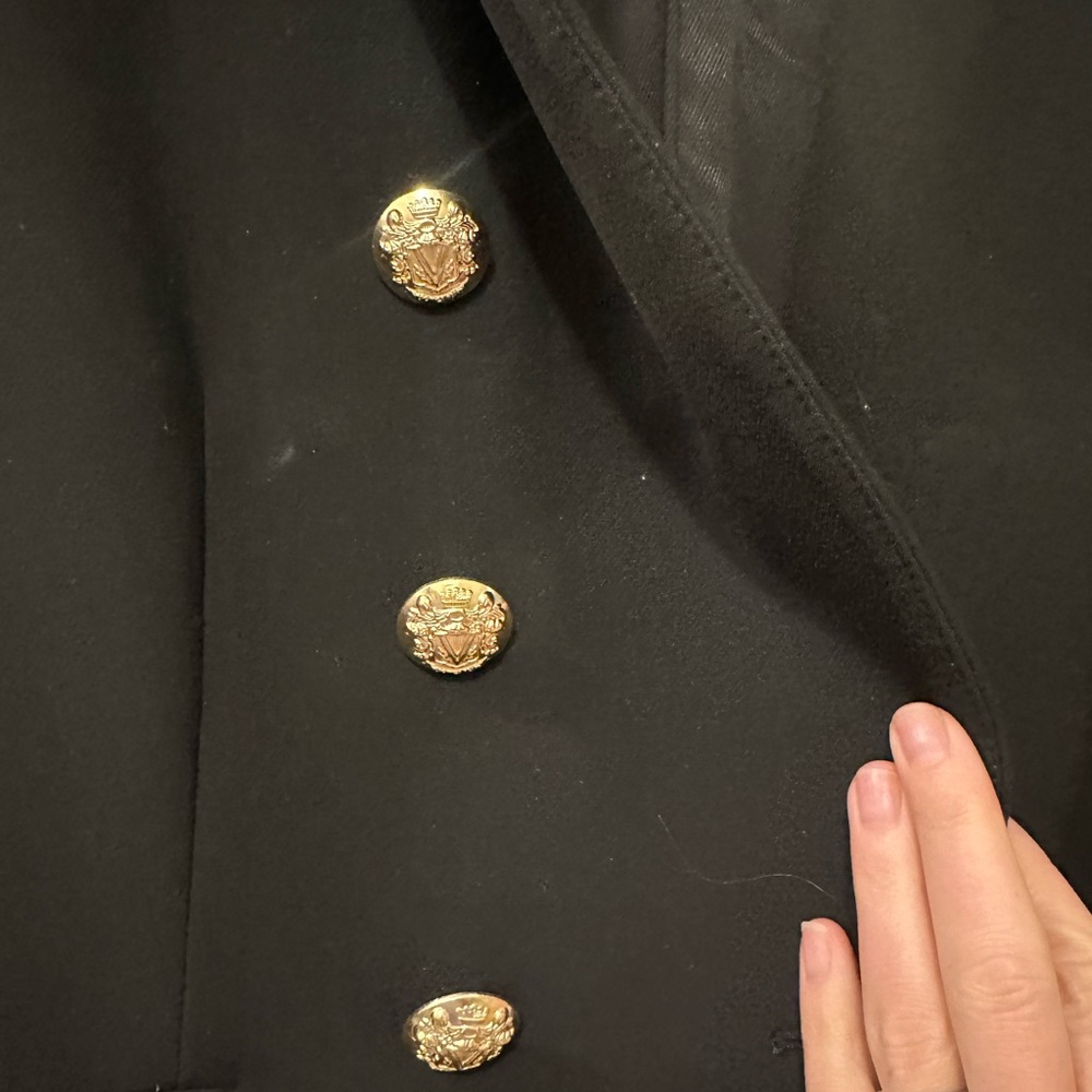 Vernonica Beard Miller Dickey Black Blazer with Gold Buttons EUC 12 - Picture 4 of 5